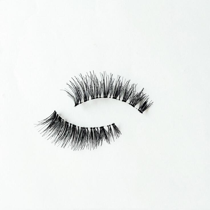 

1 Pair Handmade Real Hair Winged Thick Soft Eye Lashes Natural Long Messy Cross False Eyelashes For Make-up