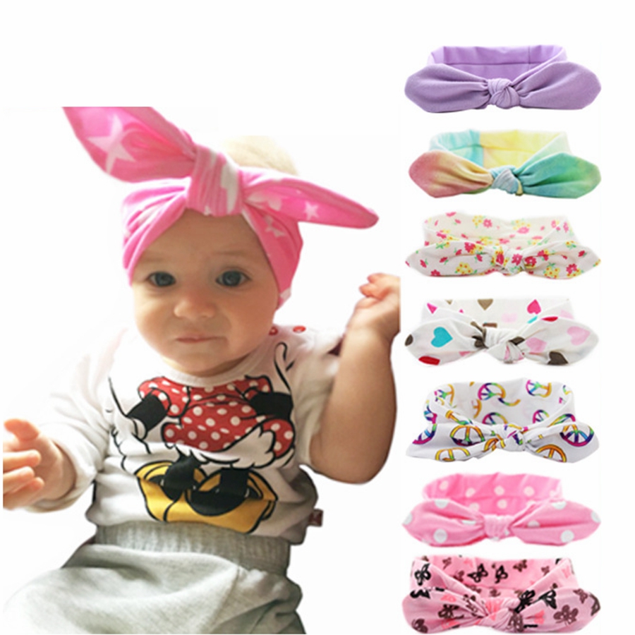 

Girl wave point cotton Turban baby Twist unicorn Headband Head wrap Twisted Knot Soft Hair band Kids Party Hair Accessories LLA1718-T