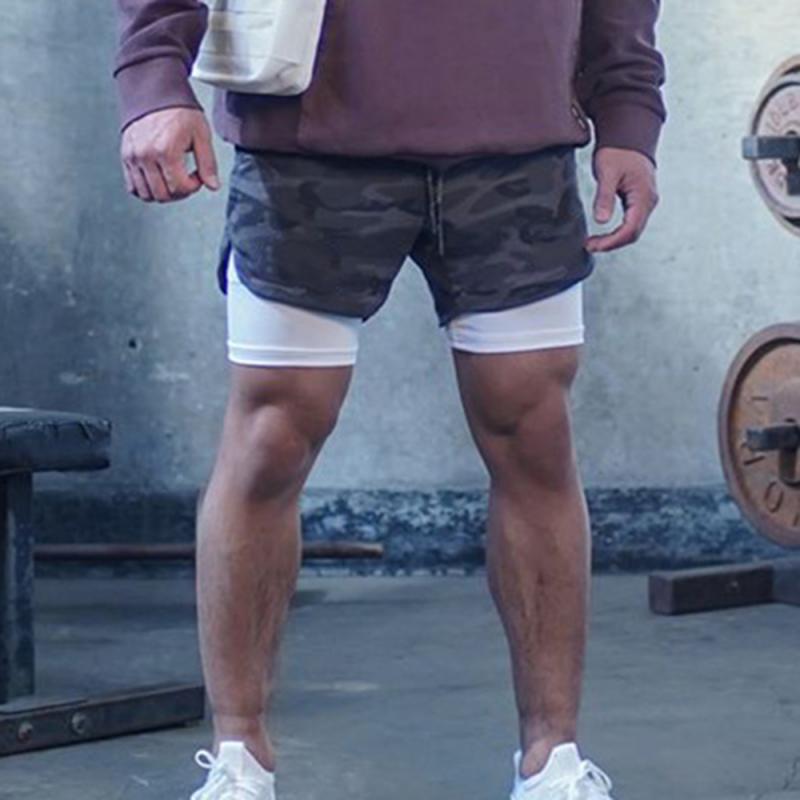 

Men's Shorts Running Shorts Quick Drying Sport Gyms Fitness Bodybuilding Workout Built-in Pockets Short pants Men, Black