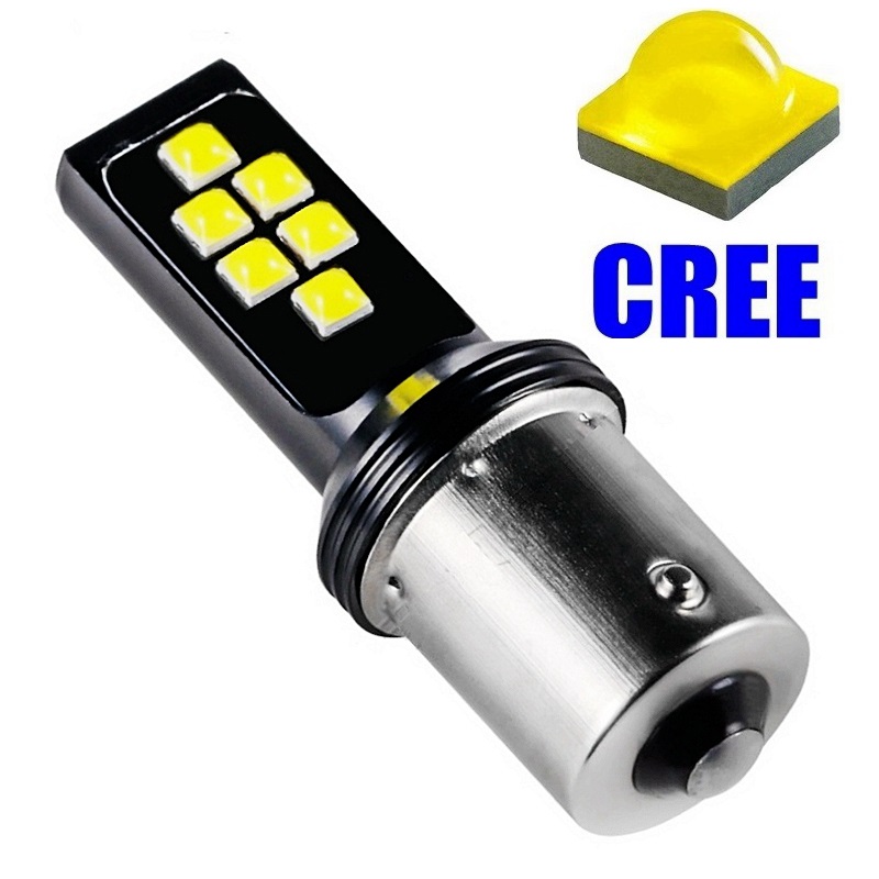 

1PCS 1156 BA15s 7506 P21W R10W Cree Chips LED Car Turn Signal Brake Light Tail Lamp Auto Rear Reverse Bulb Daytime Running Light, As pic