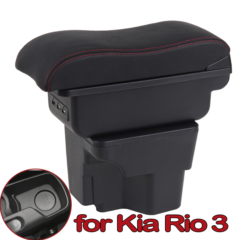 for Kia Rio K2 2012 2013 2014 2015  Interior Armrest Storage organizer Box 1PCS