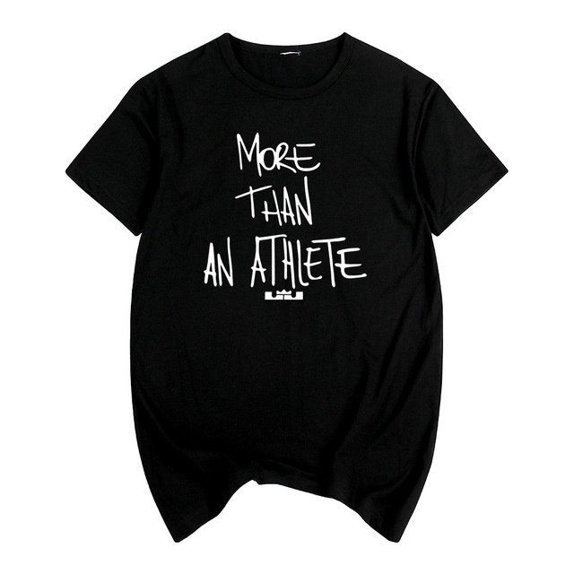 

Designer Lebron James Same Style T Shirt Brand More Than An Athlete Letter Print O-Neck Tee Shirt Cotton Short Tshirt Free Shipping, Grey