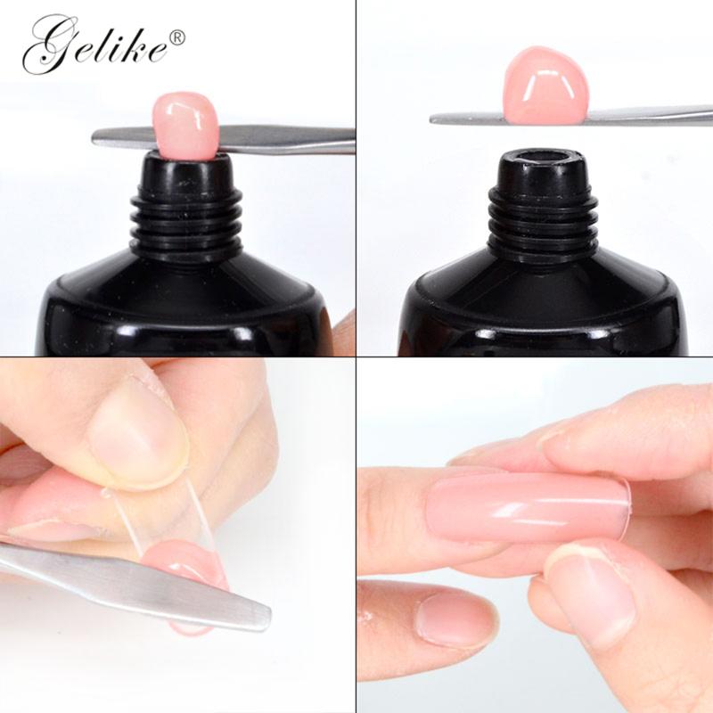 

30g Finger Extension Crystal Jelly Nail Gel Camouflage UV LED Hard Builder Acrylic, Red;pink