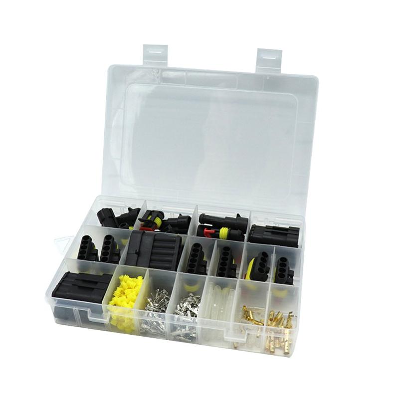 Sharplace 100 Sets Conectores de Terminales Crimpado de 4,8mm Hembra Mangas Aislantes