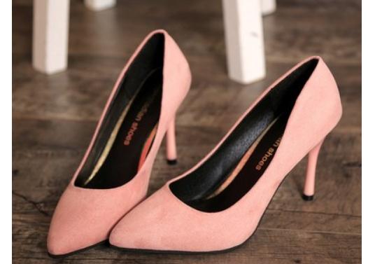 

2019 Women's shoes in Spring and Autumn with New style High heel fine heel pointed end Suede @3088, Blue