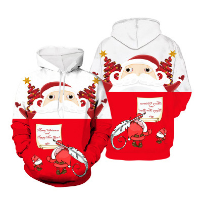 

Men Fashion Sweatshirt Christmas Color Hooded Sweater Men Hoodies College Style Fashion Trend Outdoor Sportswear Free Shiping Wholesale, Red