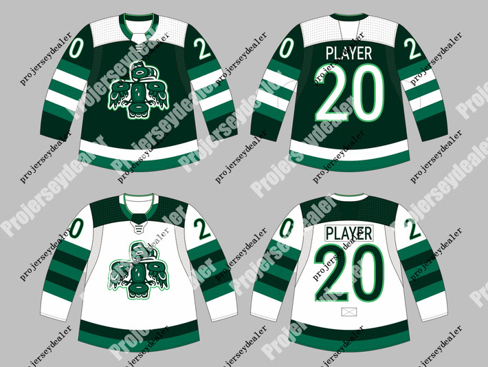 

Seattle Ice Hockey Jersey 2019 the 32th Team inspired by the Totems Double Stitched Name and Number For Mens Womens Youth Customization, Black;red