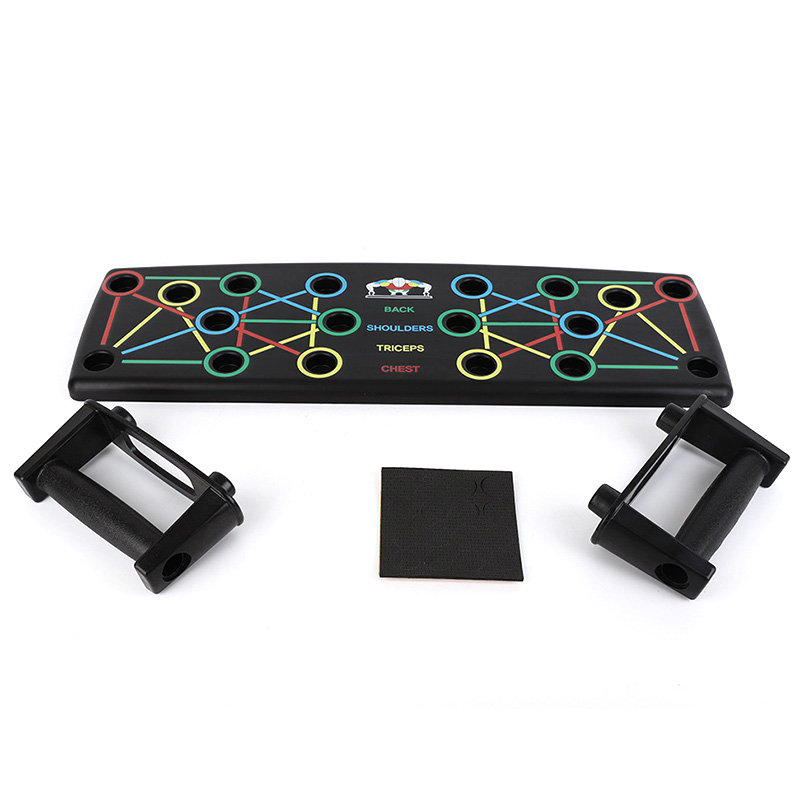 

9 in 1 Push Up Board with Instruction Print Body Building Fitness Exercise Tools Push-Up Stands for GYM Body Training