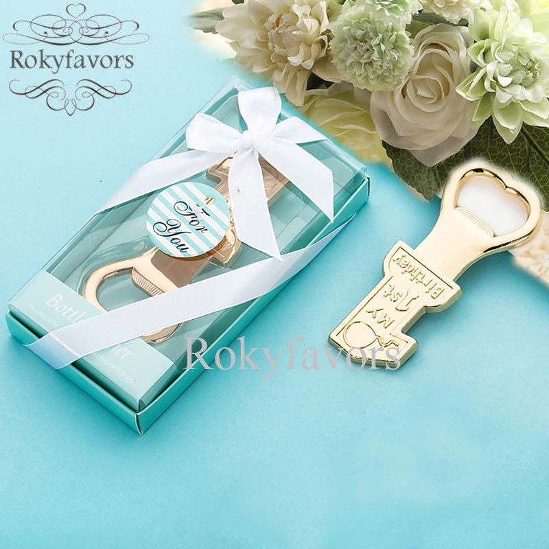 

50PCS Number 1 Bottle Opener Party Favors One Year Birthday Gifts Event Anniversary Keepsake Table Reception Decors Supplies