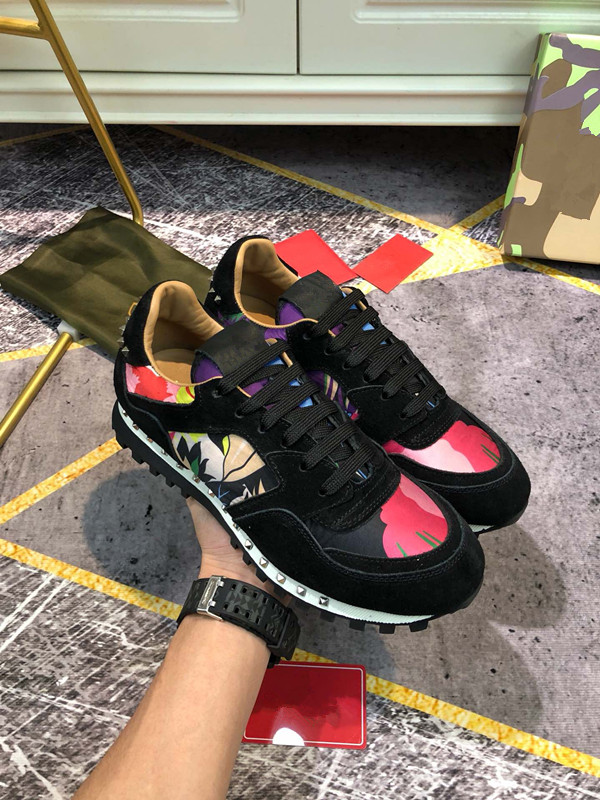 

2021New Women Oblique shoes Technical Canvas Textured Letter Print Lace-up Sneaker Men White Black Two-tone Rubber Sole Casual Shoess, 01