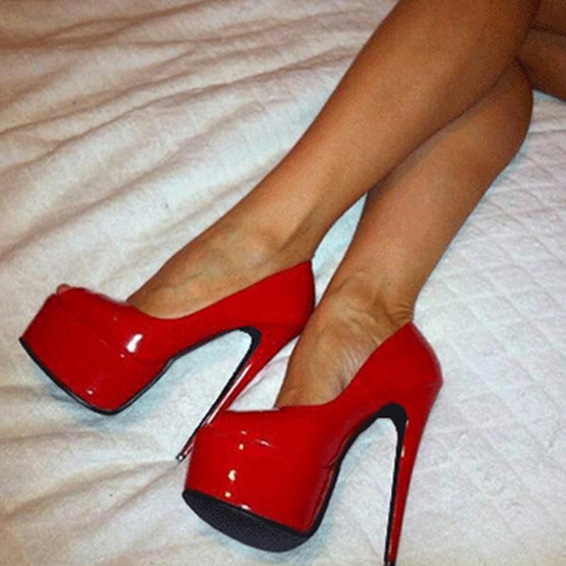 

new fashion peep toes platform heels red sapatos ladies shoes sandalia stiletto heel high heels women pumps party shoes wedding shoes