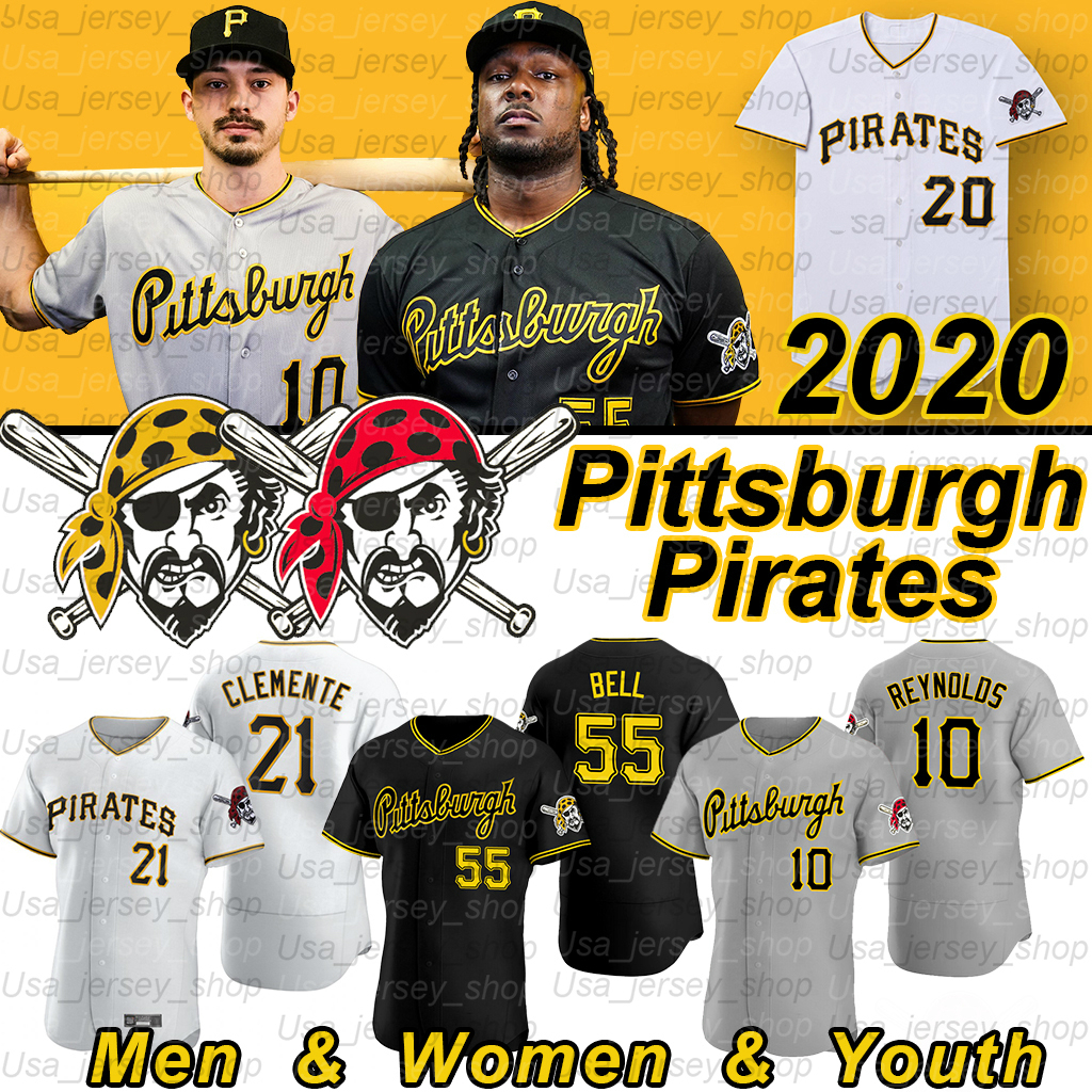 

Pittsburgh Josh Bell Jersey Roberto Clemente Melky Adam Frazier 29 Francisco Cervelli Jameson Taillon 2021 Season Jerseys, Men/coolbase/black-p