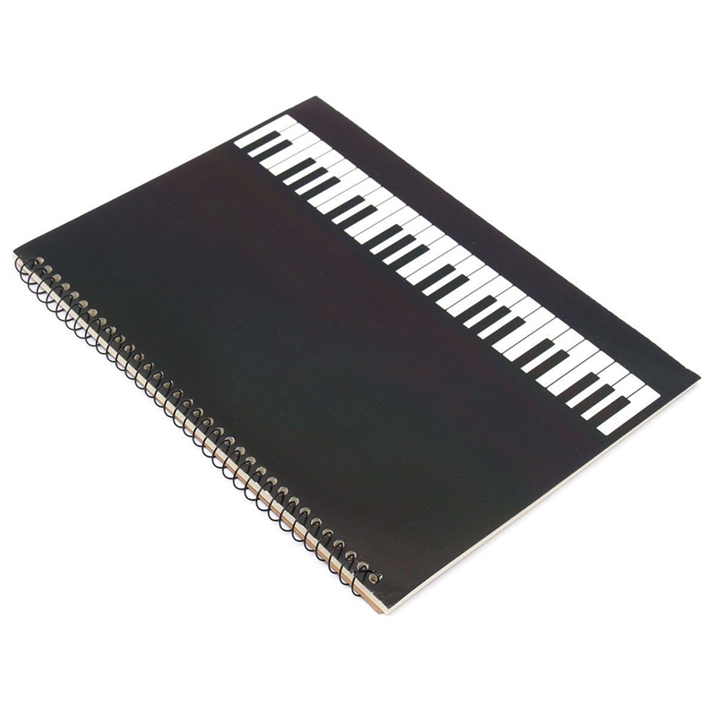 

50 Pages piano Manuscript Paper Stave Notation Notebook Spiral Bound