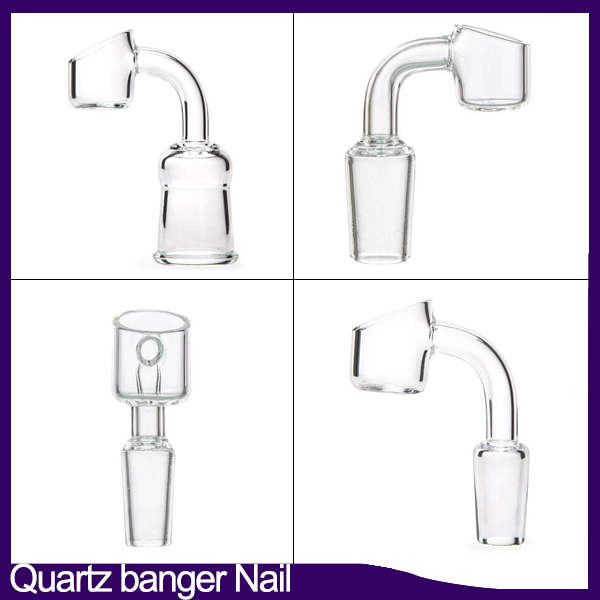 

100% real Quartz Banger Nails 4mm thick club banger domeless quartz nail 10mm 14mm 18mm male female free shipping