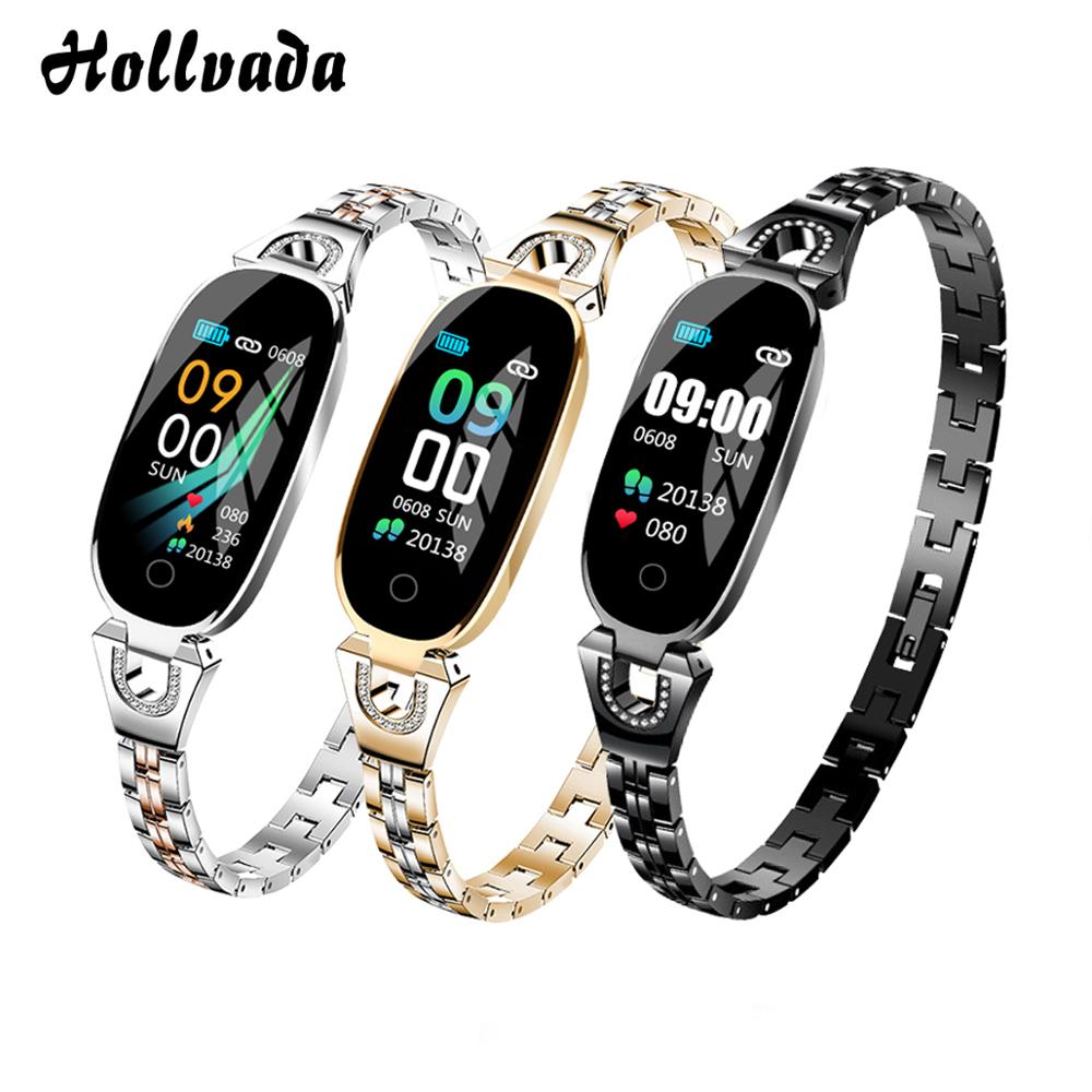 

New Women Smart watches Waterproof Sports For Iphone phone Smartwatch Heart Rate Monitor Blood Pressure Functions For kid pk iwo, Black