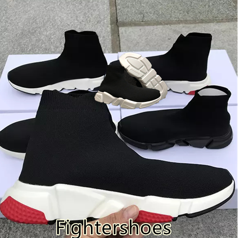 

Brand Designer Speed Trainer Runner Luxury Shoes Sock Top Quality Triple Black White Flat Red Sneaker Running Shoes Sport With Box US13