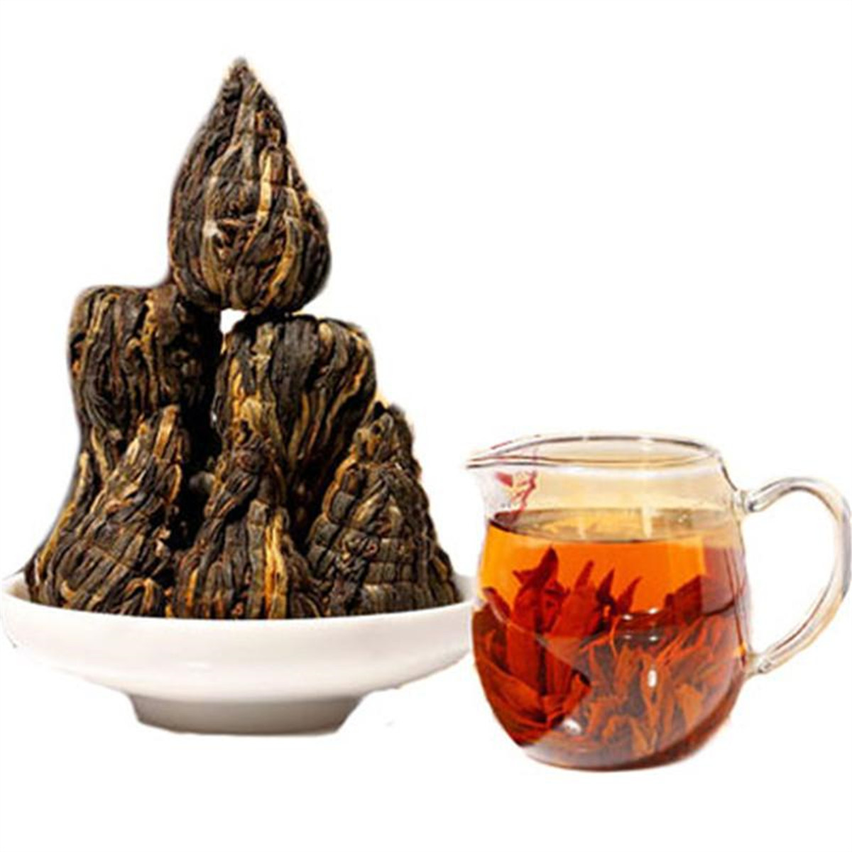 

250g Chinese Organic Black Tea Yunnan Handmade Pagoda Dianhong Red Tea Health Care New Cooked tea Green Food