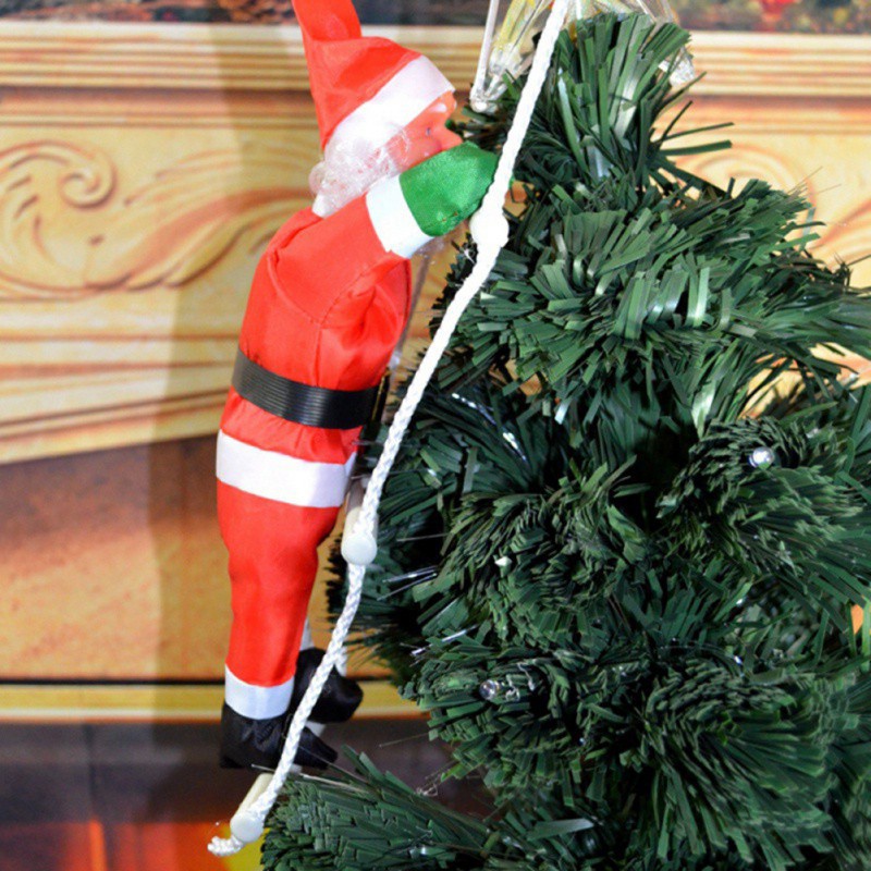 

The Ladder Creative Christmas Tree Decoration Santa Claus Climbs Funny Christmas Festival Party Supplies