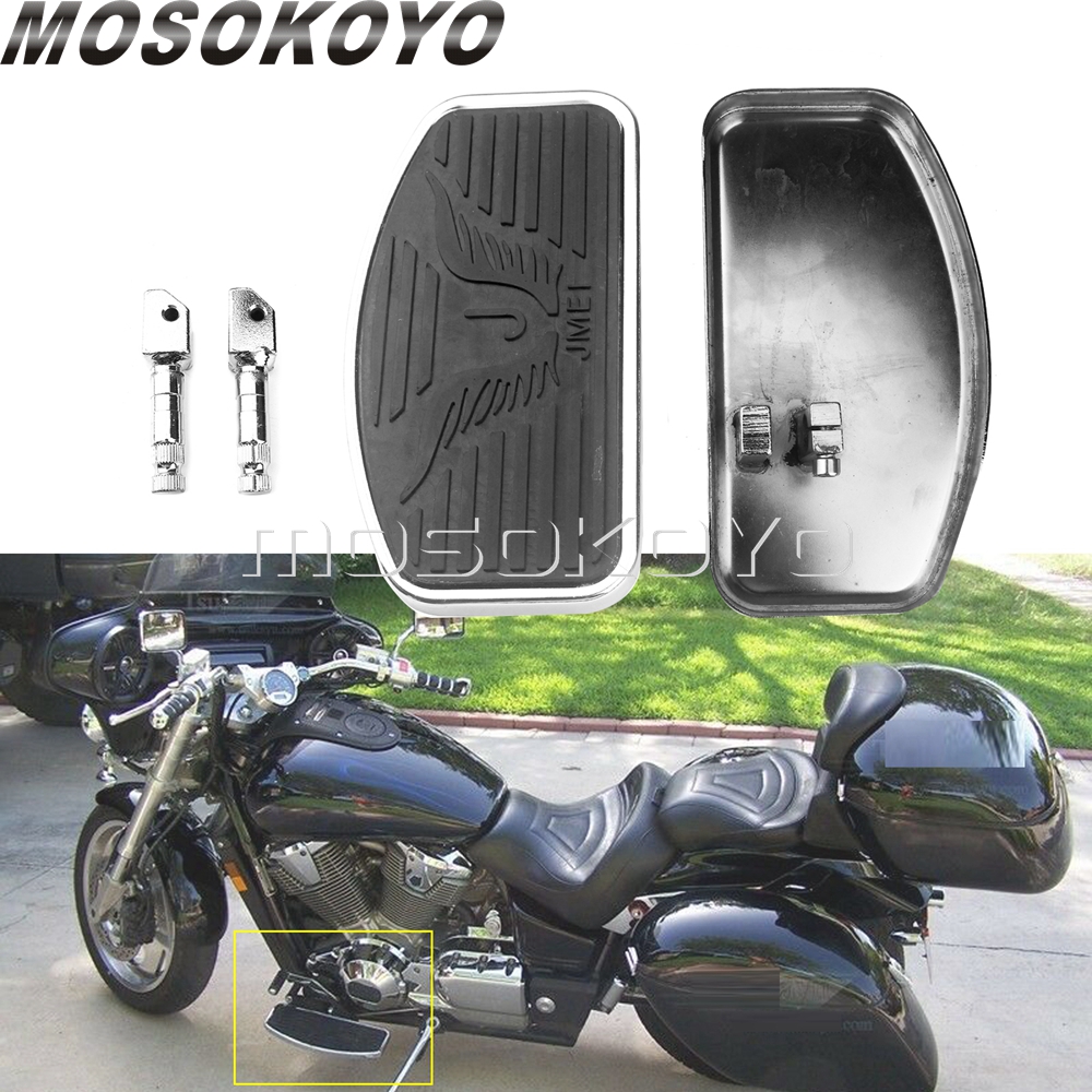

2x Motorcycle Front Rider Passenger Foot Pegs Floorboards Pedal for ACE VF750 VTX1300 VTX1800 V-Star XVS400 XVS650