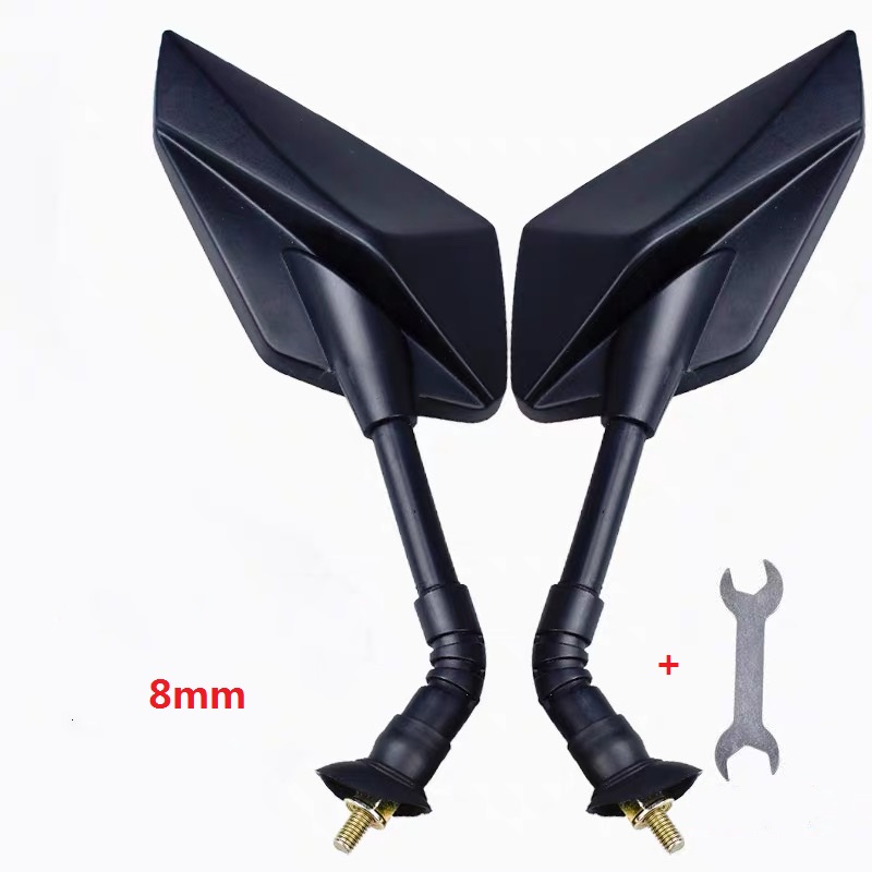 

8 mm Screws Motorcycle Back View Mirror Rotated Adjust Rearview Mirrors Universal Mirrors Moped Side Mirror Free Gift tool
