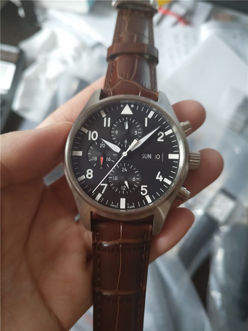 

2020 New Fashion Mechanical Men's Stainless Steel Automatic Movement Watch luxury mens Self-wind Watches Wristwatches Brown Leather I15, #1