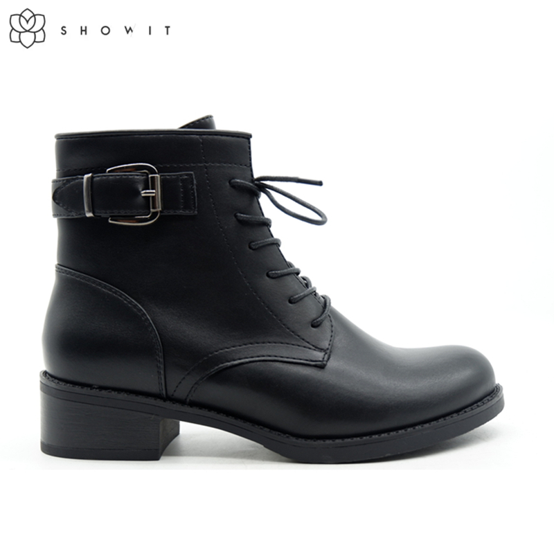 

boots female British style students Korean version of joker ankle boots 2020 new handsome motorcycle look thin, Black