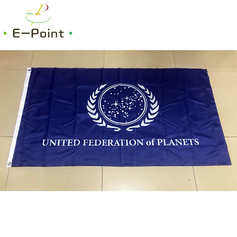 

United Federation of Planets Falg 3*5ft (90cm*150cm) Polyester flag Banner decoration flying home & garden flag Festive gifts