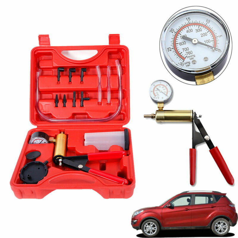 

Car Hand Held Vacuum Pressure Pump Tester Set Brake Fluid Bleeder Bleeding Tools