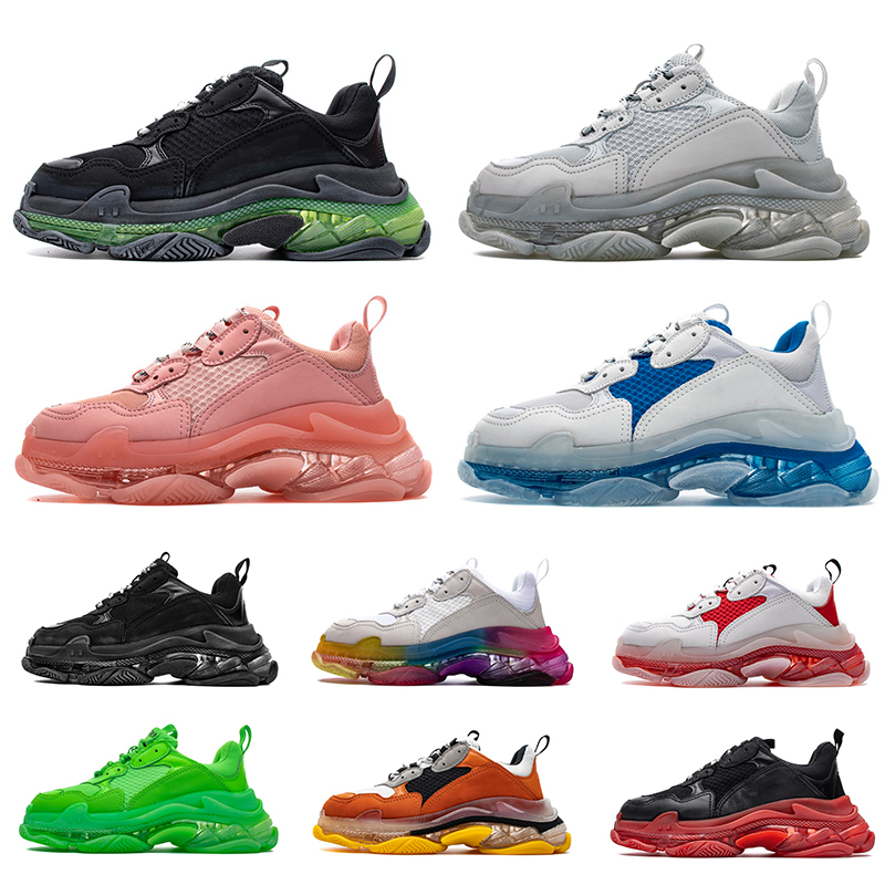 Balenciaga Shoes TOP QUALITY 2020 New Paris Fashion Triple Crystal Bas Dad Chaussures Hommes Femmes Souliers simple plate-forme FLAT Designer Ch