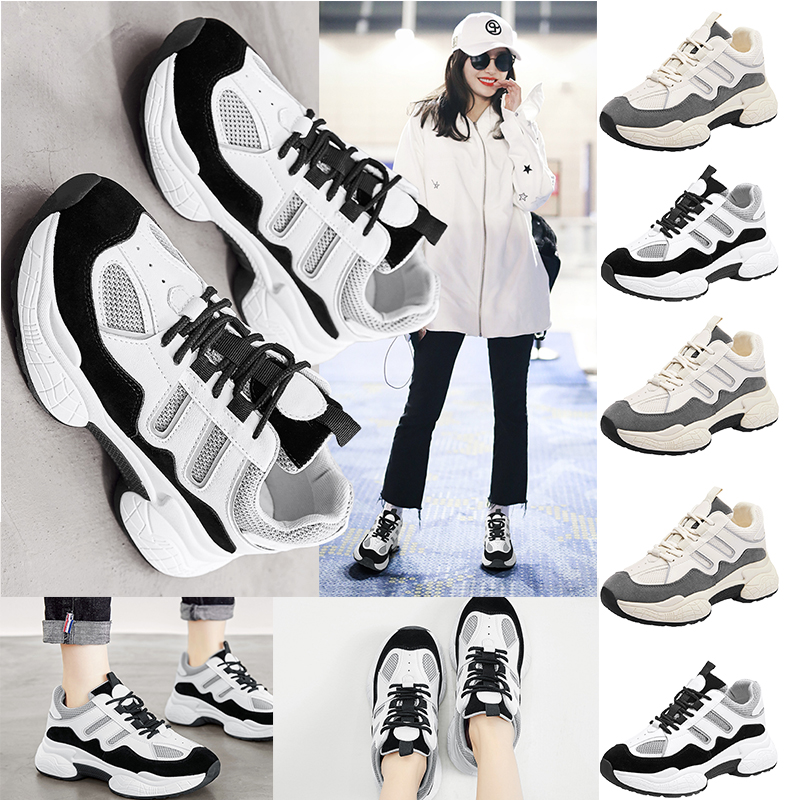 

2020 newest women old dad shoes triple white grey black mesh breathable comfortable sports designer sneakers size 35-40, A1