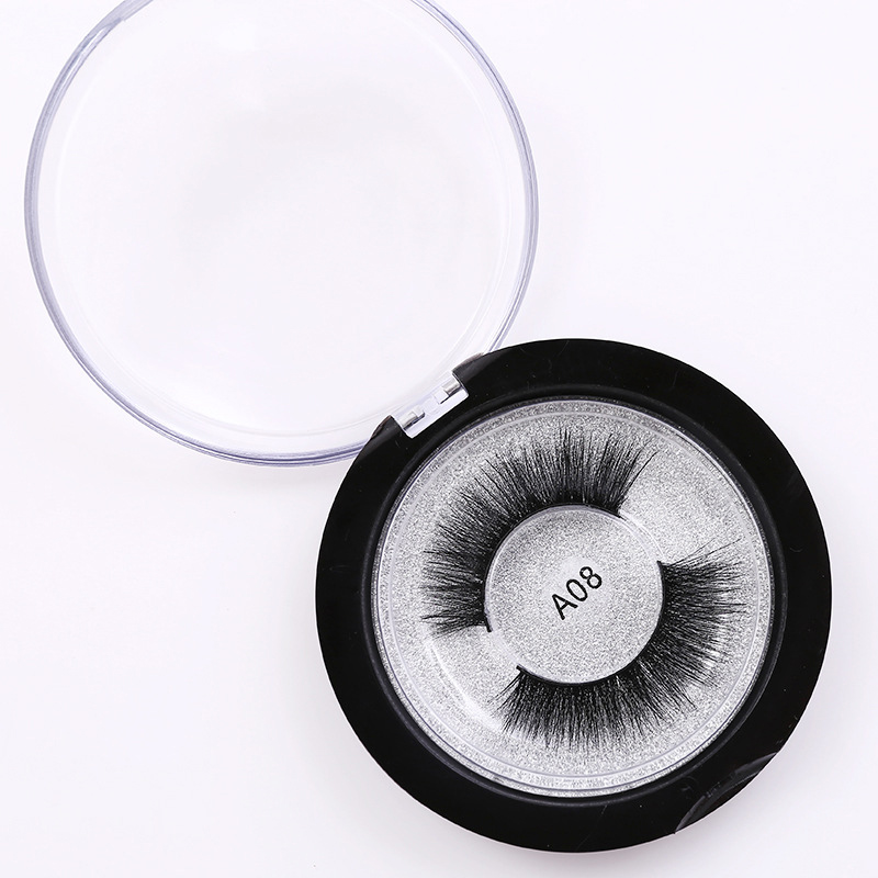 

100% Handmade Real Mink Fur False Eyelash 3D Strip Mink Lashes Thick Fake Eyelashes Natural Dramatic Volume Eyelashes