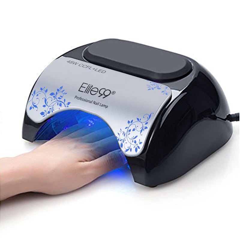 

48W CCFL LED Nail Lamp For Curing UV Gel Nail Polish Manicure Dryer Lamp Professional Light 30s/60s For Art Tool, 48w eu plug