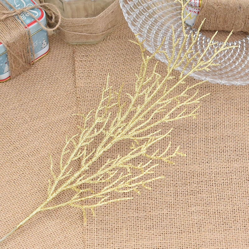 

7Pcs/lot Navidad NEW Christmas decoration Twigs Artificial Plants PVC Tree branch Christmas Tree Decoration Home Decor Crafts