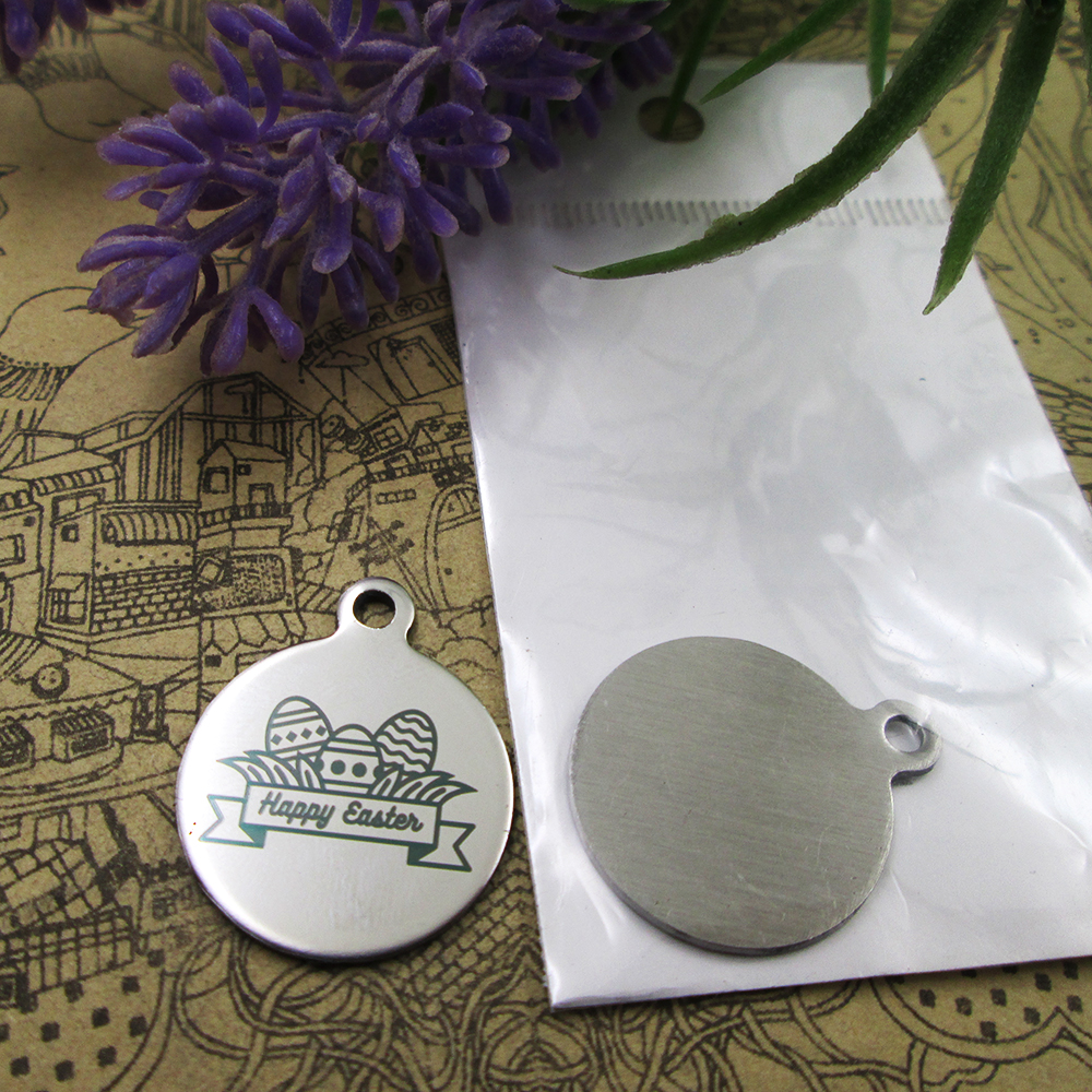 

40pcs--"happy Easter version-7"stainless steel charms more style for choosing DIY Charms pendants for necklace