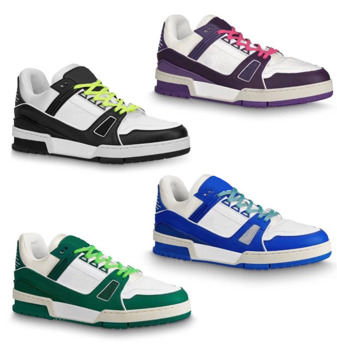 

DHL Free Shipping 20SS Hot Sale Mens Designer Trainer Sneakers Luxury Designer Shoes men Fashion Leather Casual Shoe with Box Size 38-44, As picture