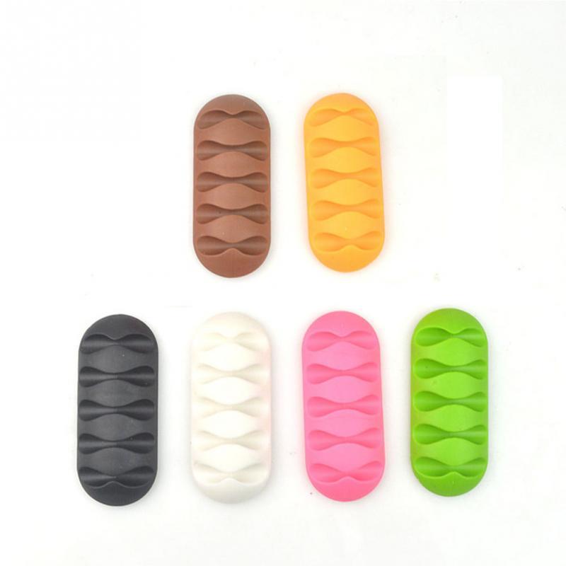 New Cable Drop Clip Desk Tidy Organiser Wire Cord Lead USB Charger Holder Fixer-image-529630186