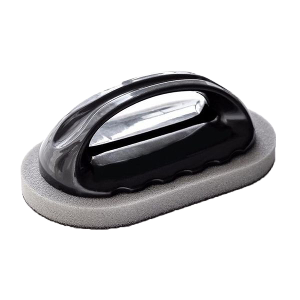 

kitchen pot rust oil stain cleaning sponge brush handle design for dishes