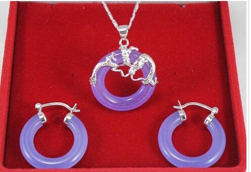 

Exquisite Jade Dragon Pendant Earring Jewelry Set Costume Jewellery<<<free shipping, Customize