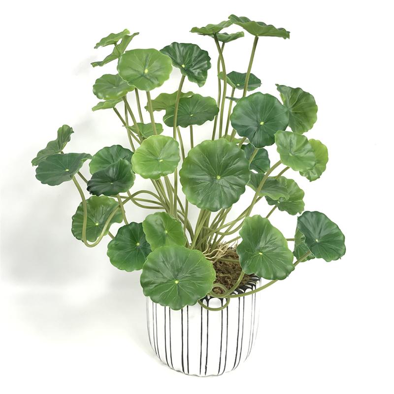 

Simulated Copper Coin Grass Artificial Flower Bouquet Desktop Decoration Hydroponic Plant Bonsai Home Office Decor, Olive