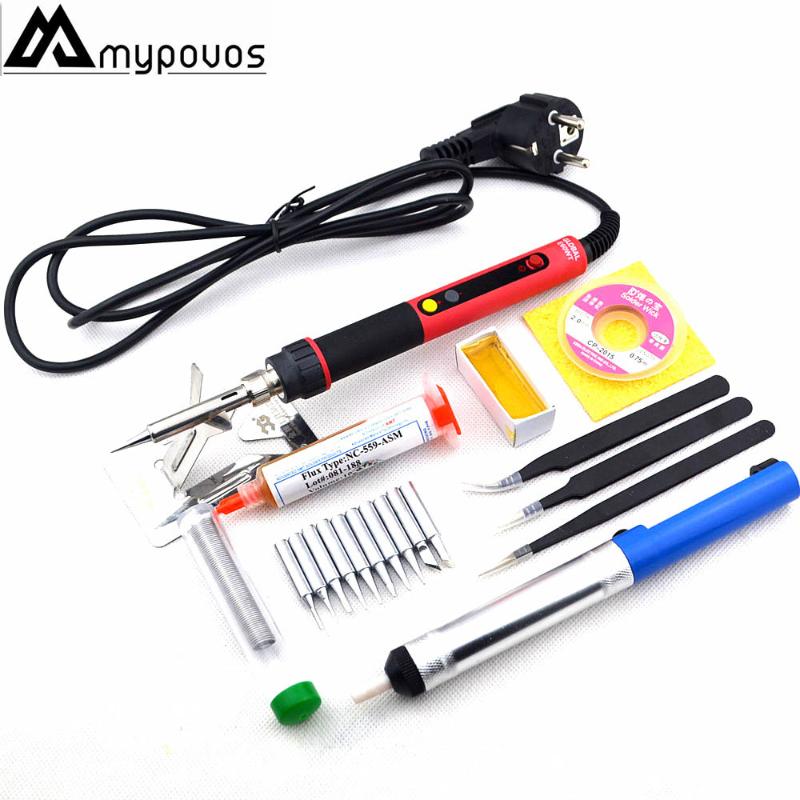 

CXG E60W Professional LED Digital Adjustable Electric Soldering Iron Constant temperature Soldering Station 60W welding rework