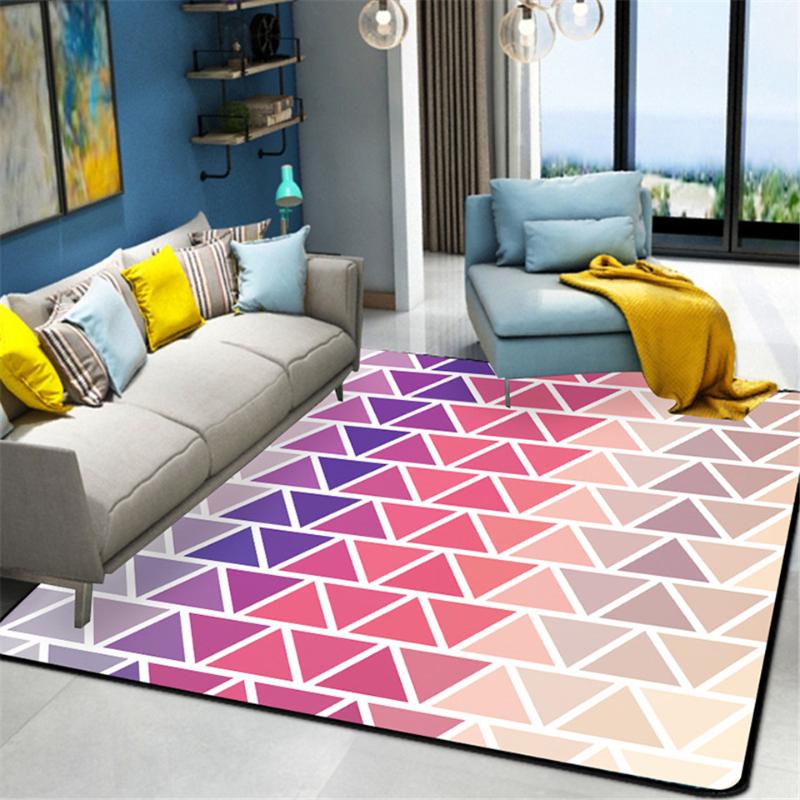 

Wishstar Colorful Geometry Pattern Nordic Carpet Modern Rugs For Living Room Wood Floor Mat Washing Machine