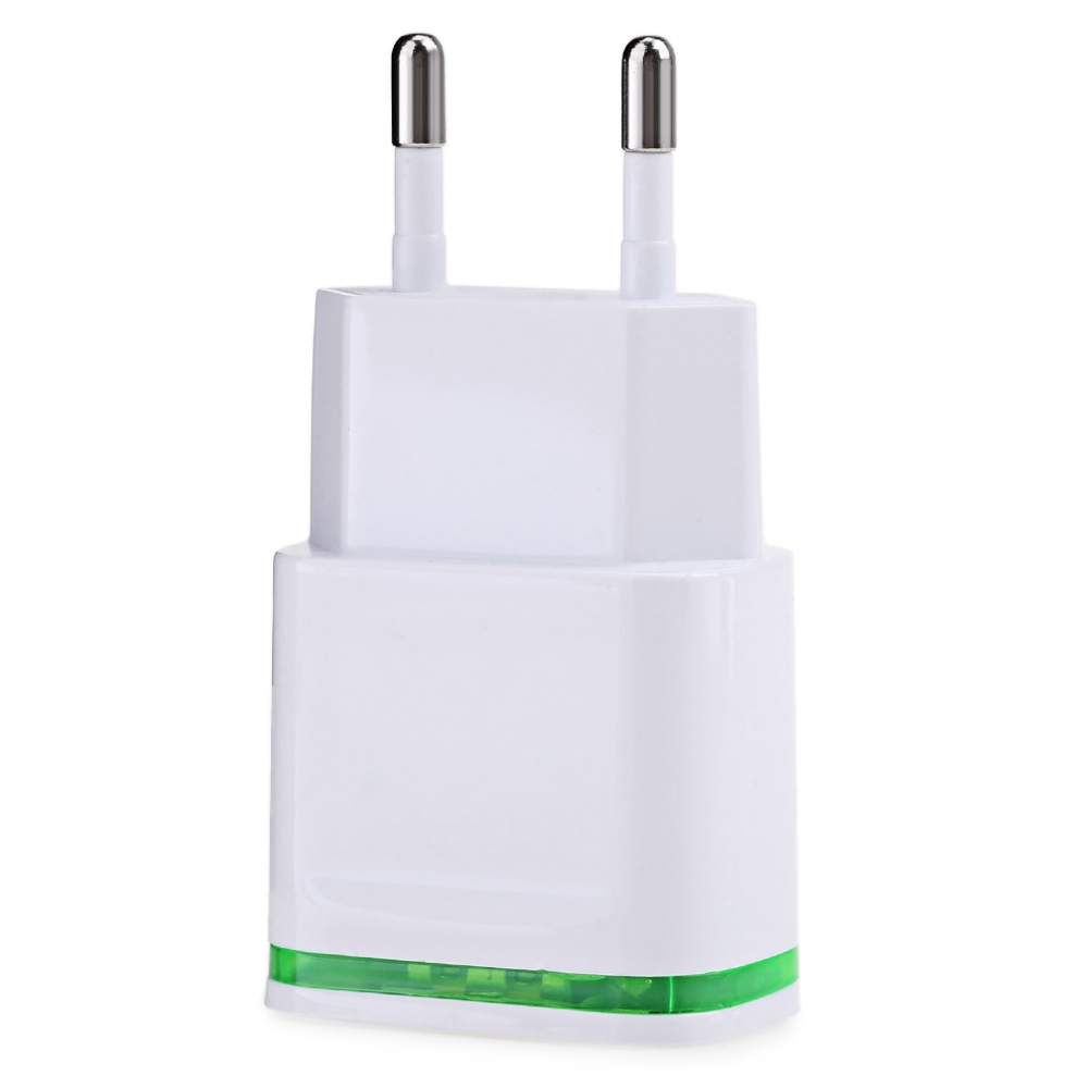 

Wall Charger 2 USB Ports Charging Adapter for Travel Home LED Light