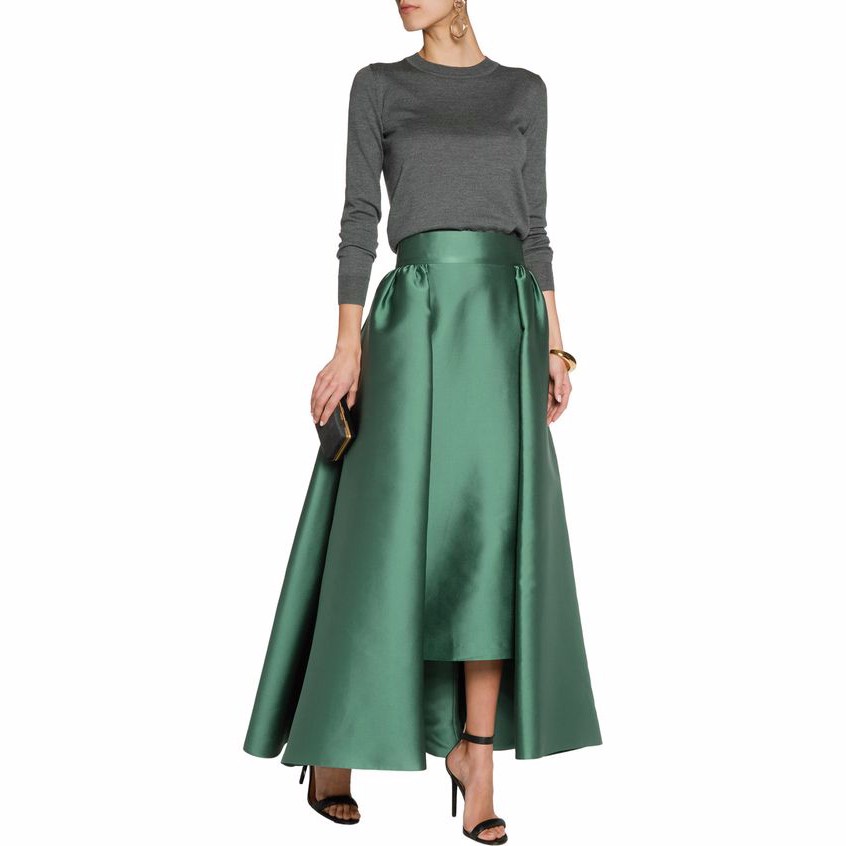 satin maxi skirt king size