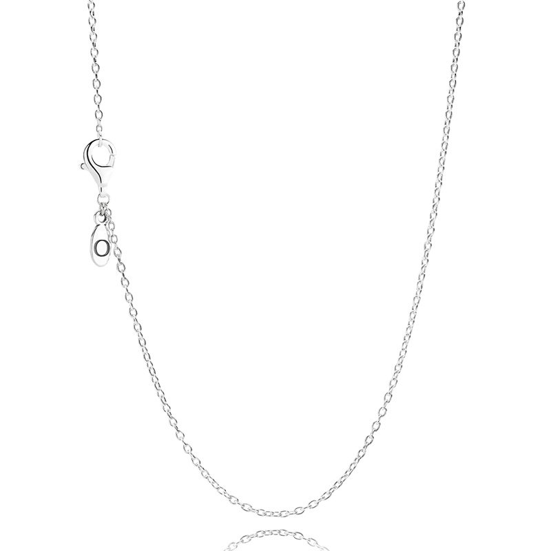 

Classic Fashion Chain Necklace For Pandora 925 Sterling Silver Delicate Pendant-Free Necklace With Original Box Birthday Gift