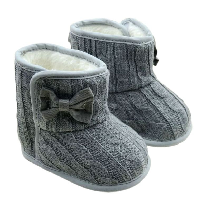 

Baby Winter Boots Infant Toddler Newborn Shoes Girls Boys First Walkers Winter Warm Snowfield Booties Cotton Bow Boot
