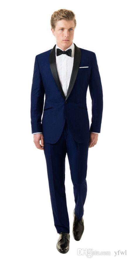 

Classic Shawl Lapel tuxedos groom wedding men suits mens wedding suits tuxedo costumes de smoking pour hommes men(Jacket+Pants) 226, Same as image