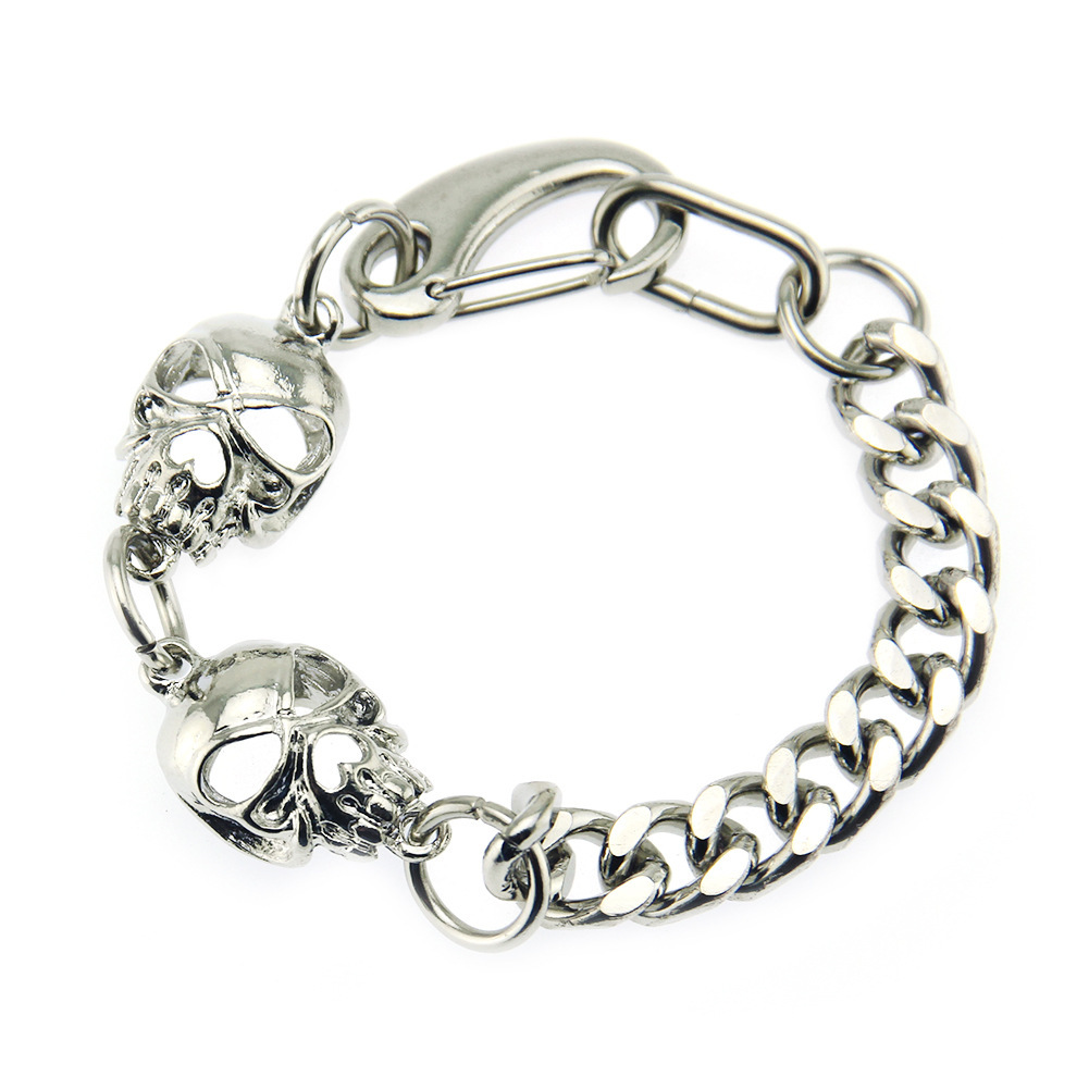 

Arrogance Cool Street Three-dimensional Human Skeleton Bracelet Male Ma'am Lovers Punk Style Cuba Bracelet Bracelet