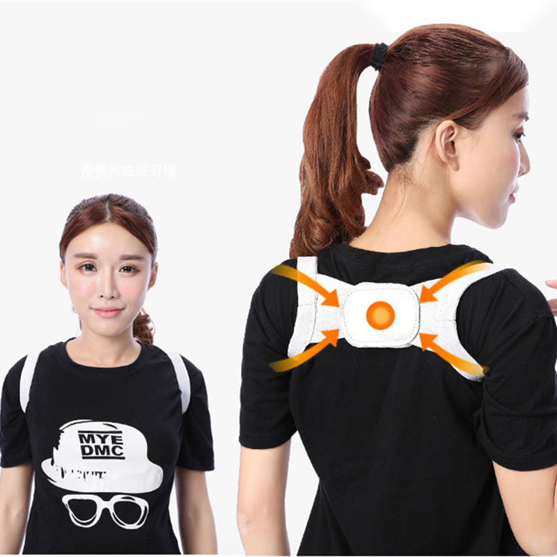 

Free Shipping Back Posture Corrector Clavicle Back Support Correction Adult Chilren Straight Shoulders Brace Strap, Af8 white
