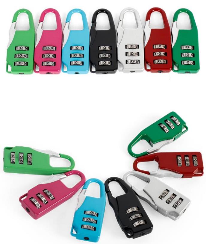 

3 Digit Number Combination Keyed Padlocks Password Lock Zinc Alloy Security Suitcase Luggage Cupboard Cabinet Mini Locker Padlock gift