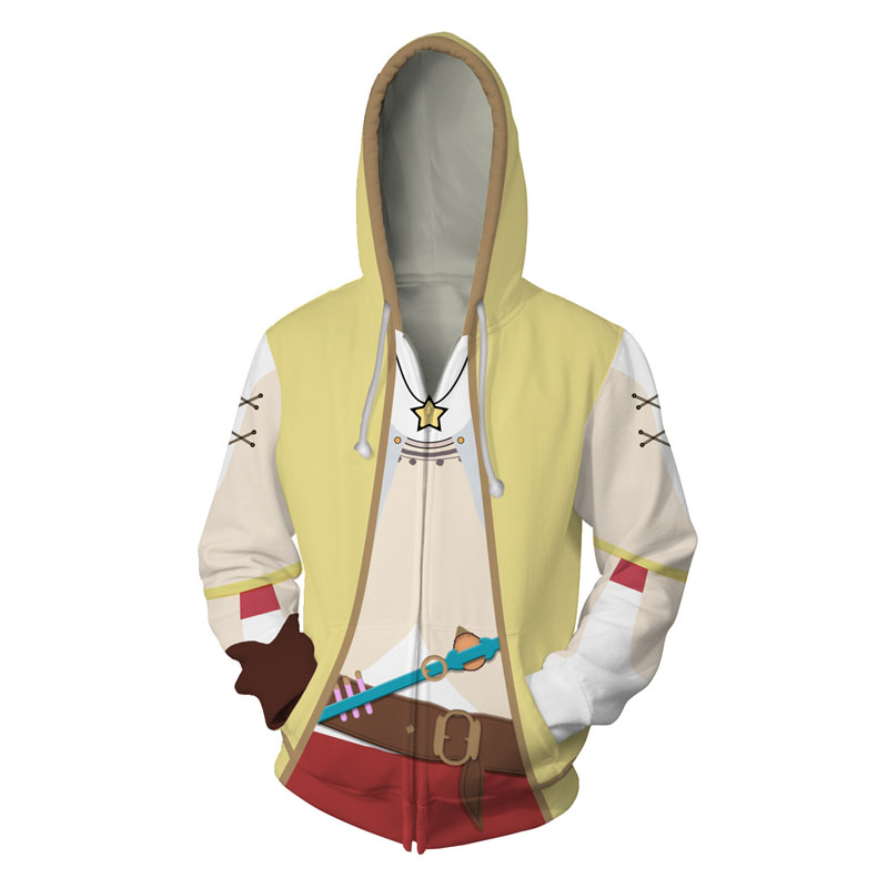 

Atelier Ryza: Ever & the Secret Hideout Hoodie Cosplay Reisalin stout Hoodies Uniform Hooded Sweatshirt Zipper Coat Top